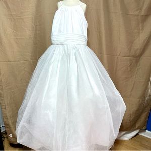 Girls Treasure White Formal Dress